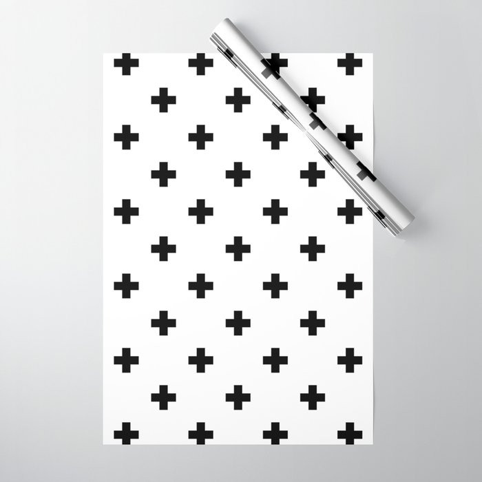 Swiss cross pattern Wrapping Paper by Elfina Society6