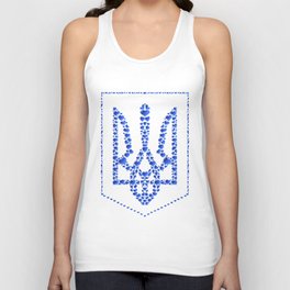 Trident with hearts Unisex Tank Top
