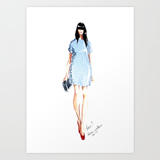 Karen Walker SS 13 Fashion Illustration Art Print