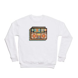 Boombox Vintage GhettoBlaster Stereo Crewneck Sweatshirt