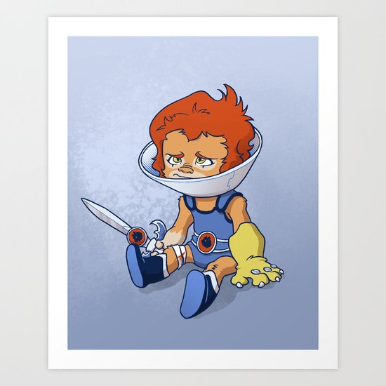 Lion-Ow Art Print