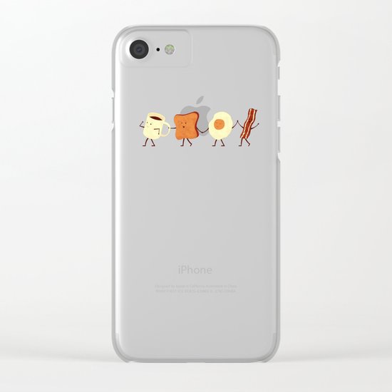 Let's All Go And Have Breakfast Clear iPhone Case