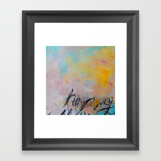 Happy Framed Art Print
