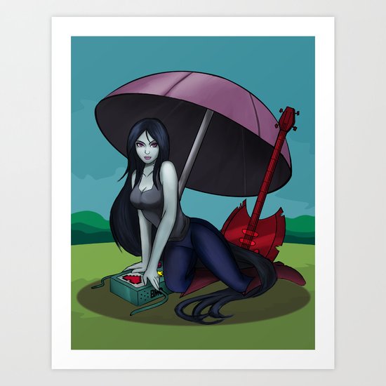 Marceline/Vampire time Art Print