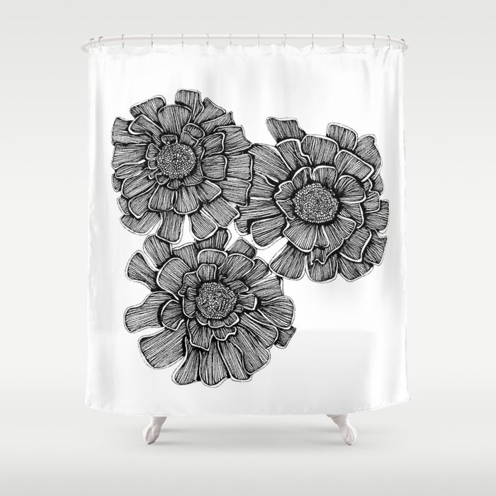 Three Marigolds Shower Curtain By Taramrook Society6