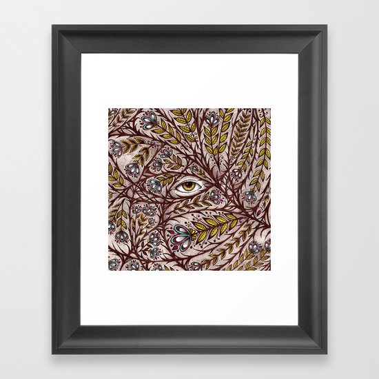 Golden Eye Framed Art Print
