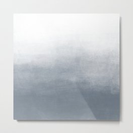 Ombre Paint Color Wash (slate gray/blue) Metal Print