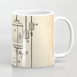 Elevator vintage patent Coffee Mug