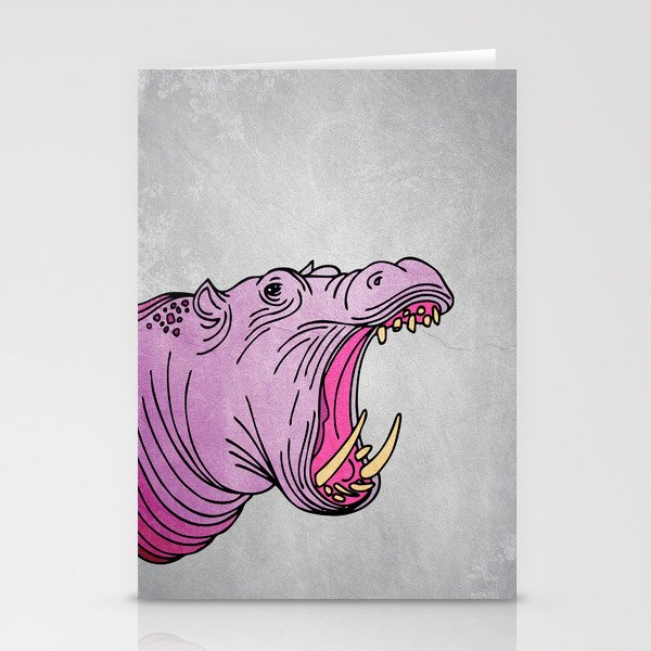 Double Trouble - Hippo Stationery Cards