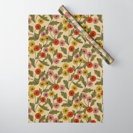 Autumn Mums Wrapping Paper