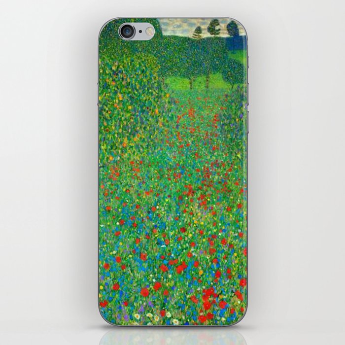 Gustav Klimt "Poppy field iPhone Skin
