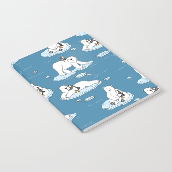 Polar Bear Loves Penguin Notebook