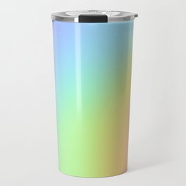 Pretty Pastel Rainbow Blur Travel Mug
