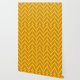 Diagonal Mudcloth Mustard Wallpaper