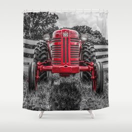 IH 300 Vintage Crop Tractor Shower Curtain