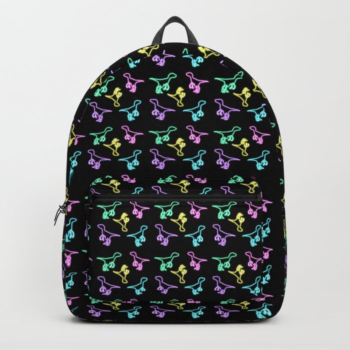 Neon raptors Backpack
