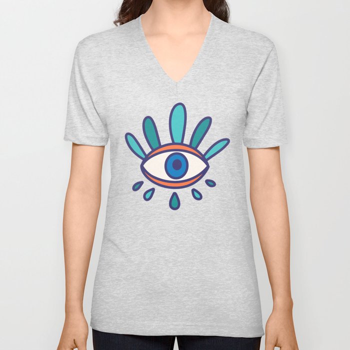Magic Eye 1 V Neck T Shirt
