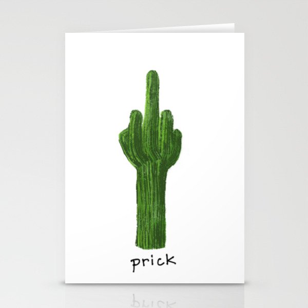 Naughty cactus Stationery Cards