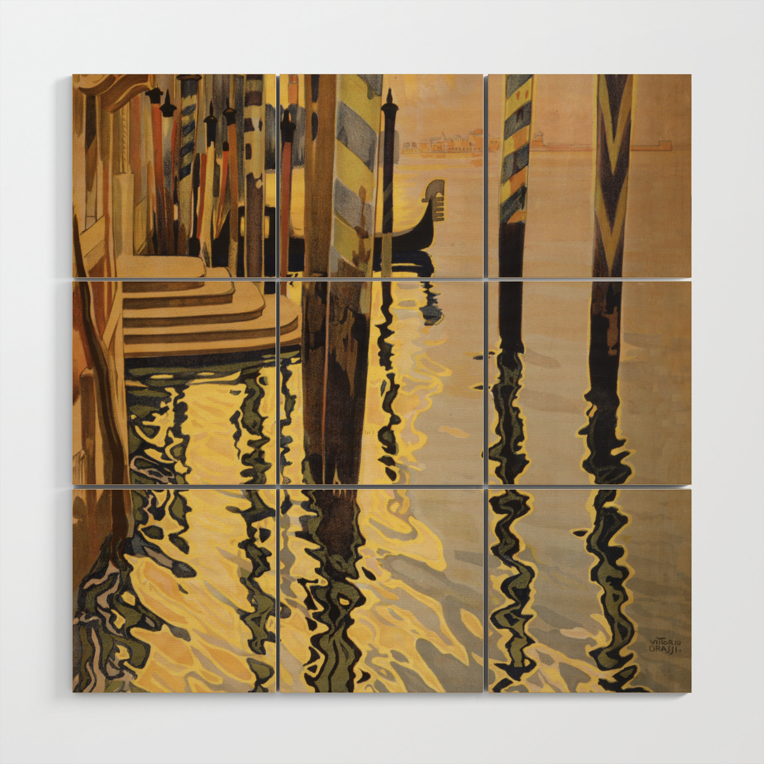 Vintage Travel Poster Venise Et Le Lido Vintage Italy Travel Poster Wood Wall Art By Best Vintage Posters Society6