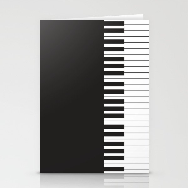 Piano Keys Stationery Cards