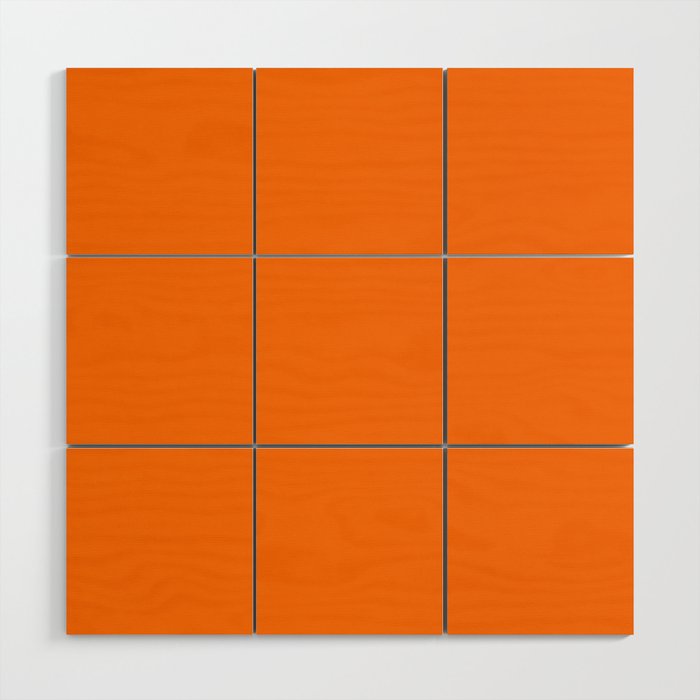 Citric Orange Wood Wall Art