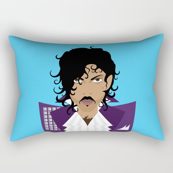 The Emoji-fication of His Purple Majesty: The Purple One Rectangular Pillow
