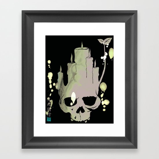 Death is Reborn/Reborn is Death Framed Art Print
