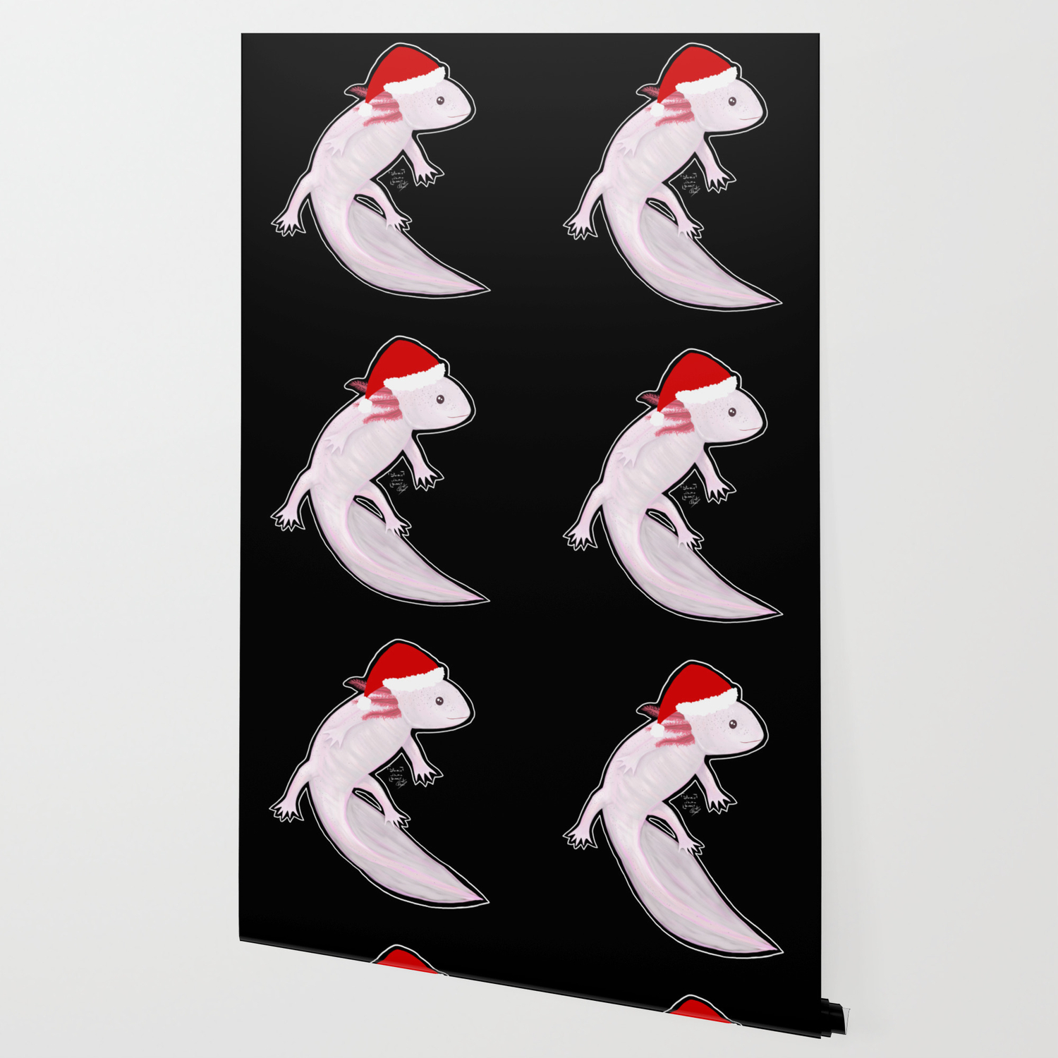 Christmas Axolotl Wallpaper By Demonofthestars Society6