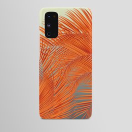 Palm Leaves, Orange Android Case