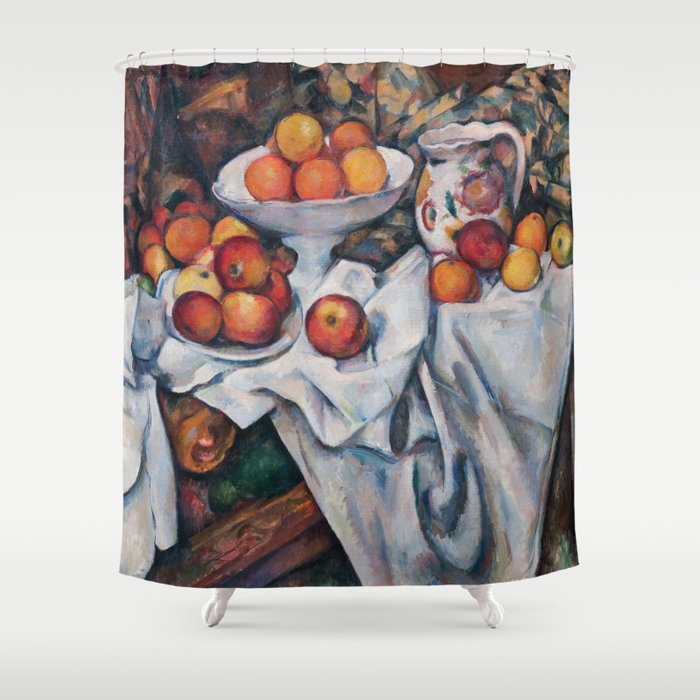 Paul Cezanne - Still Life, Apples and Oranges Shower Curtain