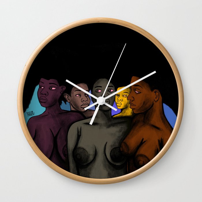 2020 Our Beautiful Color Minus Outsiders by Marcellous Lovelace Wall Clock