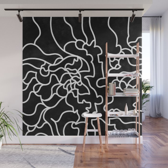 Spatial Concept 69. Minimal Art. Wall Mural