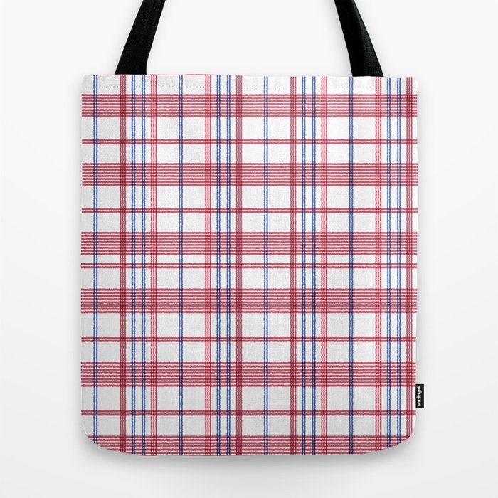 Red-white-blue Hong Kong Classic Tote Bag Red White and Blue 