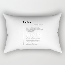Echo by Christina Rossetti Rectangular Pillow