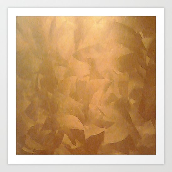 Brushed Copper Metallic - Beautiful - Rustic Glam - Fancy Faux Finishes - Unique Art Print