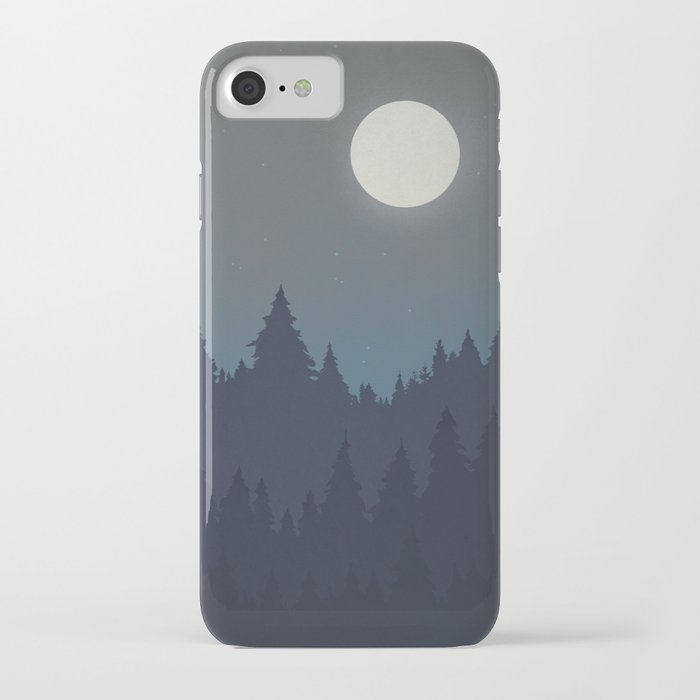 Tree Line - Grey iPhone Case