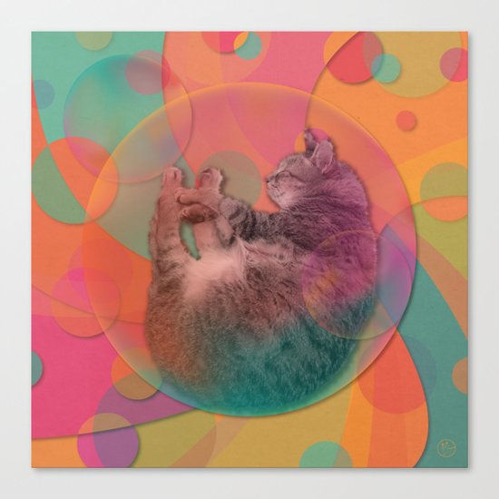 Kitty Cat Sweet Dream Canvas Print