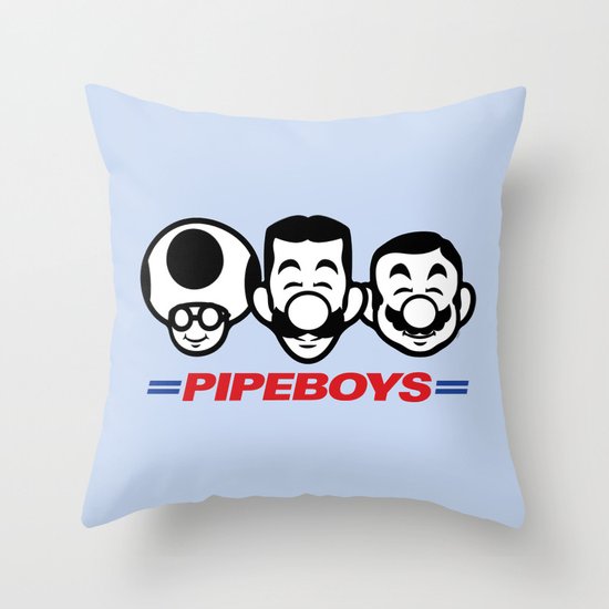 Pipe Boys Throw Pillow