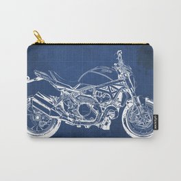 Motorcycle Blueprint Monster Carry-All Pouch