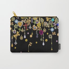 Diamond and gold hearts for a glamorous Hollywood bohemian girl. Carry-All Pouch