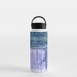 Modern Pinstripe Collage Water Bottle