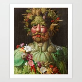 Rudolf II of Habsburg as Vertumnus Art Print