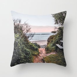 Oregon Coast Sunrise at the Beach | Travel Photography Throw Pillow