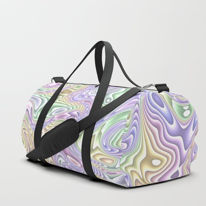 Trippy Colorful Squiggles Duffle Bag