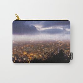 bogota colombia night view from the top Carry-All Pouch | Bogota, Night, Colombia, Viewfromthetop, Graphicdesign 