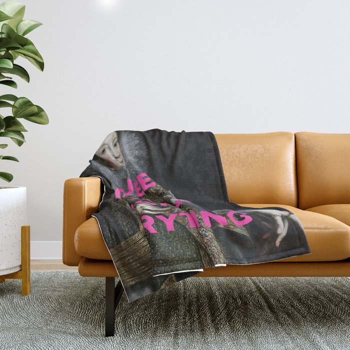 Queen of Fucking Everything - Feminist Throw Blanket