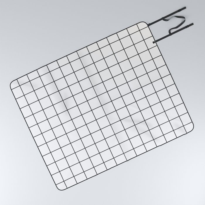 White blanket hotsell with black lines