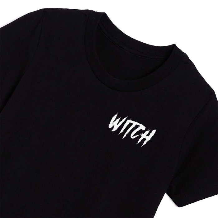 Witch Minimalist Typography Kids T Shirt