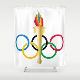 Olympic Rings Shower Curtain