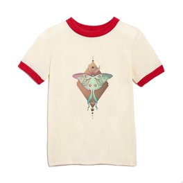 Luna Moth Magenta Kids T Shirt